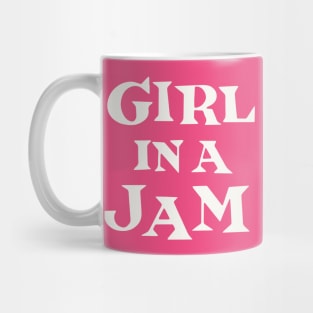 Girl In A Jam - white lettering Mug